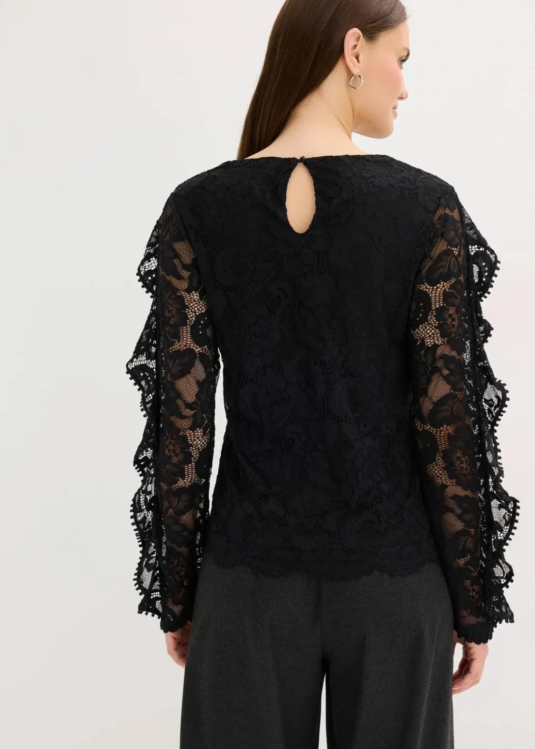Spitzen-Shirtbluse