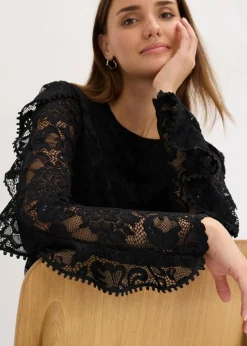 Spitzen-Shirtbluse