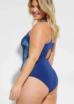 Sport-Badeanzug mit seitlichen Einsätzen