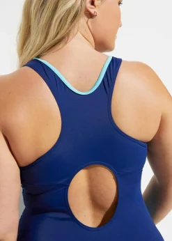 Sport-Badeanzug mit seitlichen Einsätzen