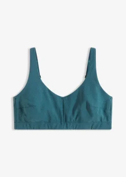 Sport-BH mit leichtem Halt aus geripptem Material