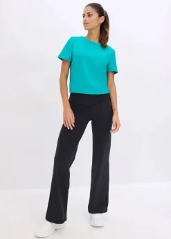 Sport-Leggings aus stabilem Baumwollgriff und geradem Bein