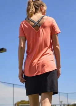 Sport-Longshirt mit Rückenausschnitt