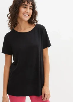 Sport-Longshirt mit Rückenausschnitt