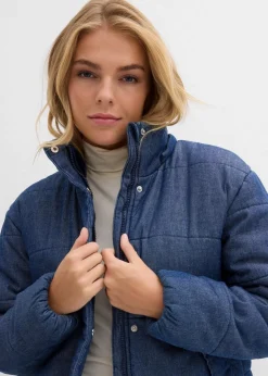 Steppjacke aus Denim