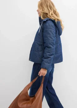 Steppjacke aus Denim