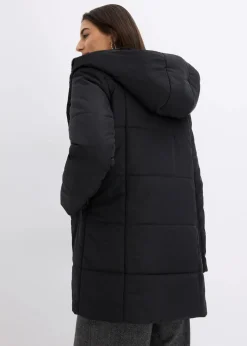 Steppjacke mit Fellimitatbesatz