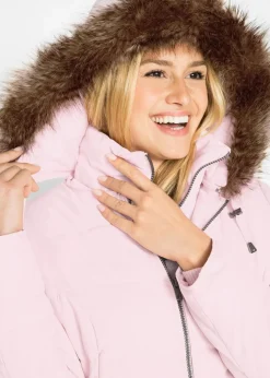 Steppjacke mit Kapuze, gefüttert