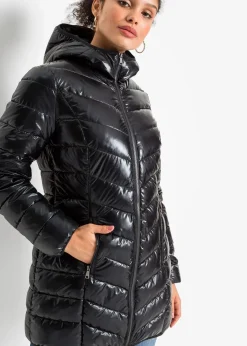 Steppmantel in Metallic-Optik