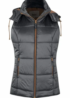 Steppweste mit abnehmbarer Kapuze