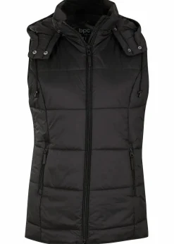 Steppweste mit abnehmbarer Kapuze