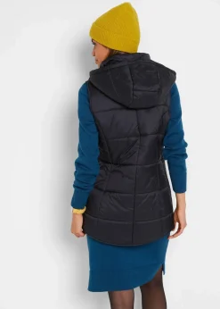 Steppweste mit abnehmbarer Kapuze