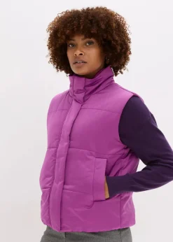 Steppweste mit leichtem Glanz