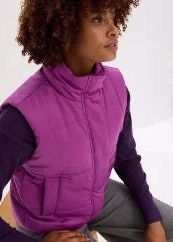 Steppweste mit leichtem Glanz