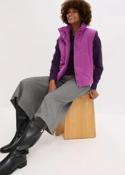 Steppweste mit leichtem Glanz