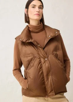 Steppweste mit recycelter Daunen