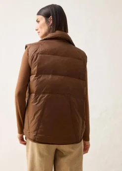 Steppweste mit recycelter Daunen