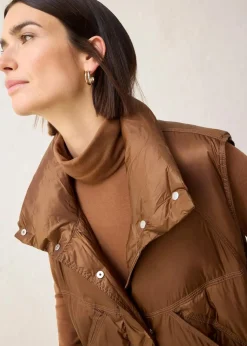 Steppweste mit recycelter Daunen