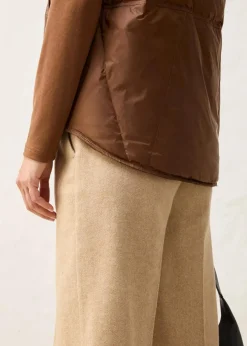 Steppweste mit recycelter Daunen