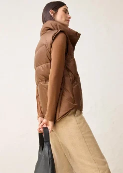 Steppweste mit recycelter Daunen