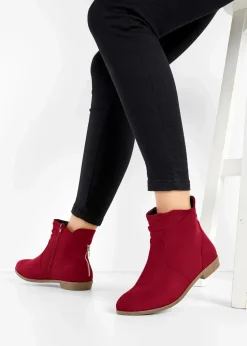 Stiefeletten mit Raffung