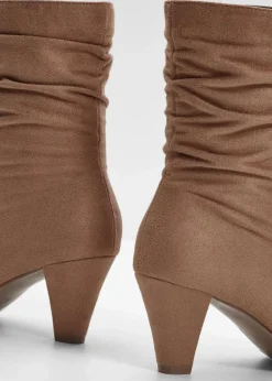 Stiefeletten mit Raffung