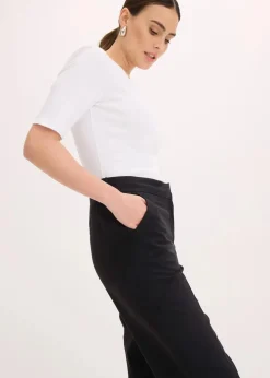 3/4-Stifthose mit Schlitz