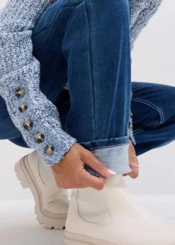 Straight Jeans High Waist, Thermo