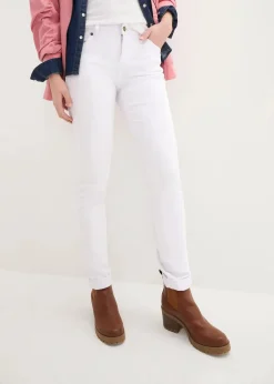 Straight Jeans Mid Waist, Stretch