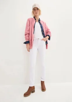 Straight Jeans Mid Waist, Stretch