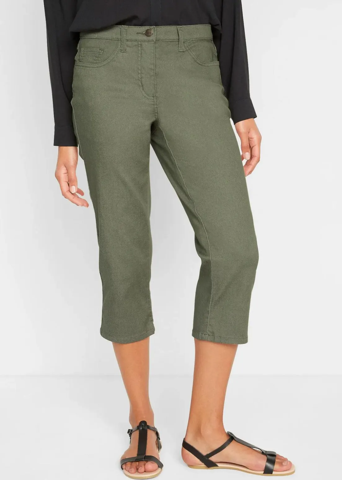 Straight Jeans, Mid Waist, Bequembund