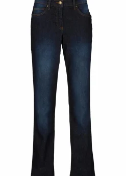 Straight Jeans Mid Waist, Stretch