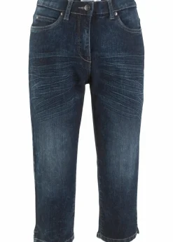 Straight Jeans, Mid Waist, Stretch