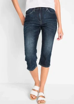 Straight Jeans, Mid Waist, Stretch