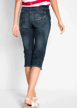 Straight Jeans, Mid Waist, Stretch