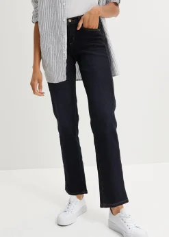 Straight Jeans Mid Waist, Stretch