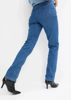 Straight Jeans Mid Waist, Stretch