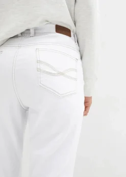 Straight Jeans Mid Waist, Stretch