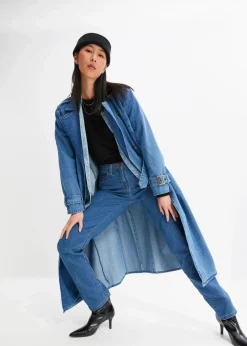 Straight Jeans Mid Waist, Stretch