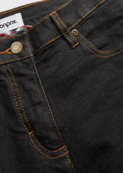 Straight Jeans Mid Waist, Stretch