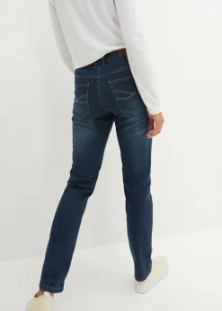 Straight Jeans Mid Waist, Stretch