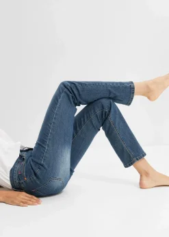 Straight Jeans Mid Waist, Stretch