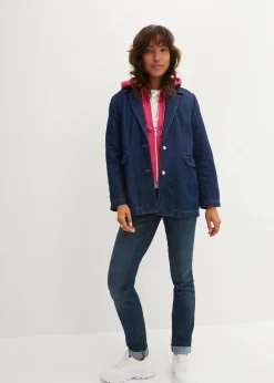 Straight Jeans Mid Waist, Stretch