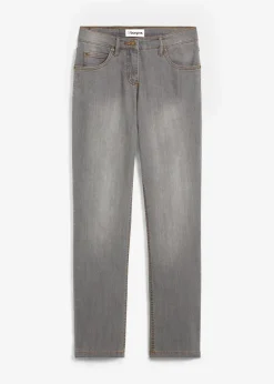 Straight Jeans Mid Waist, Stretch