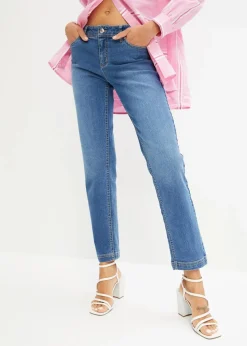 Straight Jeans Mid Waist, Stretch
