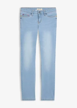 Straight Jeans Mid Waist, Stretch