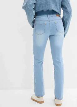 Straight Jeans Mid Waist, Stretch