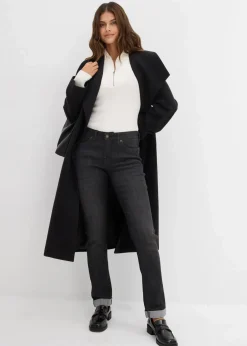 Straight Jeans Mid Waist, Stretch