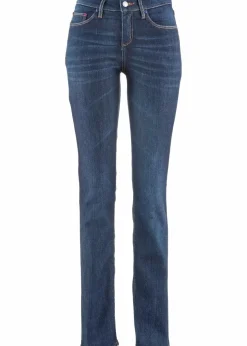 Straight Jeans Mid Waist, Stretch