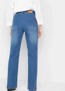 Straight-Jeans High Waist, Stretch